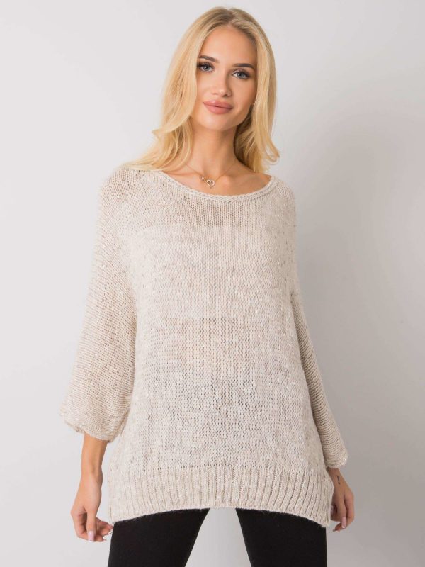 Beige oversized sweater Cilles OCH BELLA