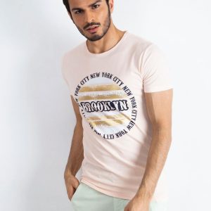 Peach men's t-shirt Brooklyn