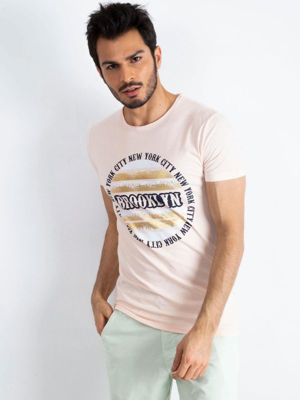 Peach men's t-shirt Brooklyn