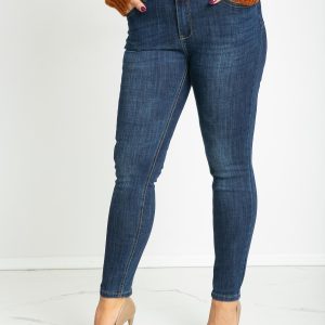 Blue plus size jeans Famous