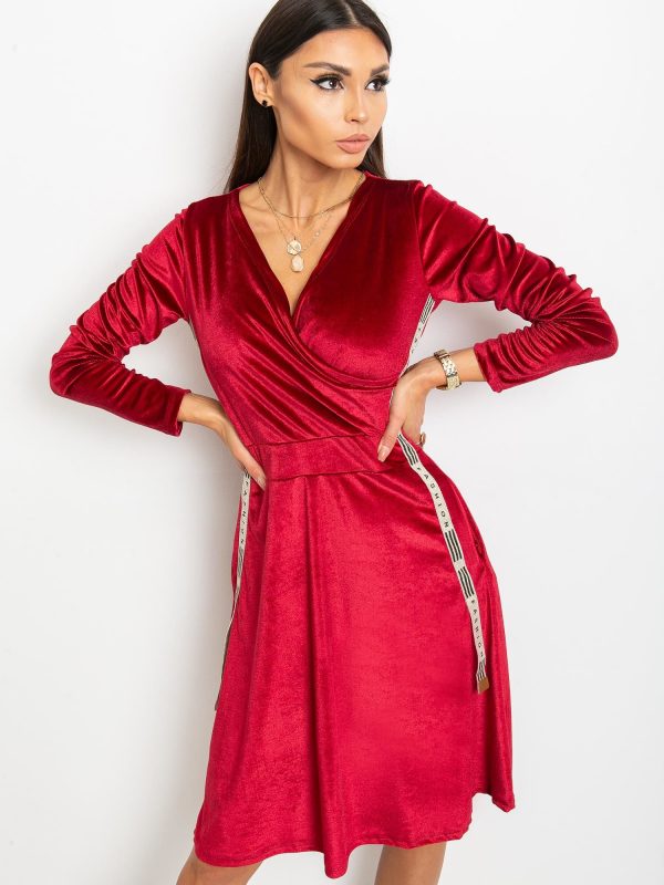 Burgundy Velvet dress