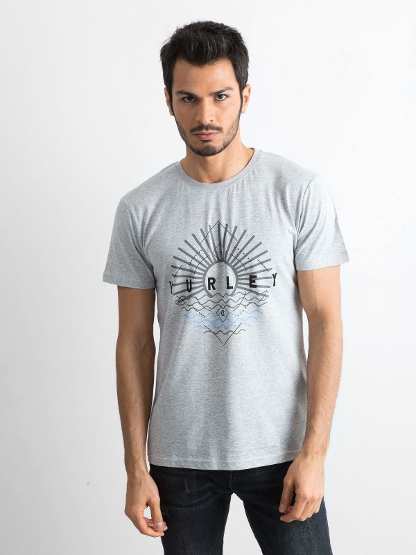 Grey Men's Cotton T-Shirt