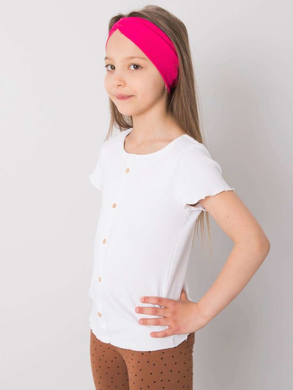 Fuchsia headband for girl