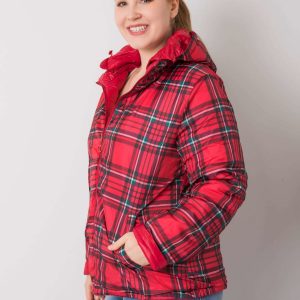 Red Plus Size Irfane Double-Sided Jacket