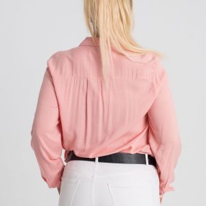 Pale pink plus size shirt Jordi RUE PARIS