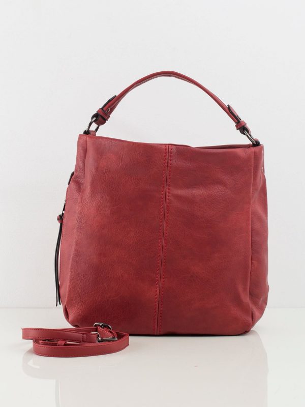 Dark Red Eco Leather Bag