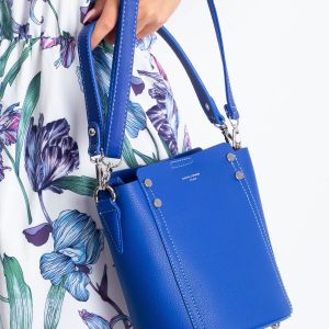 Blue bag with detachable handle