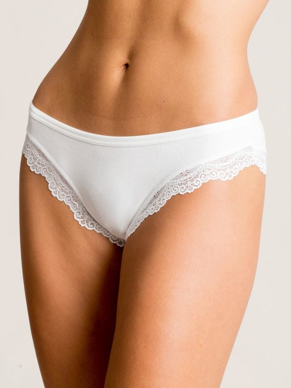 Women's Ecru Cotton Panties