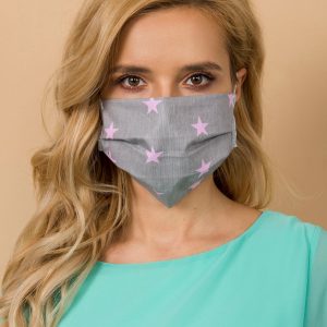 Grey-pink reuse protective mask