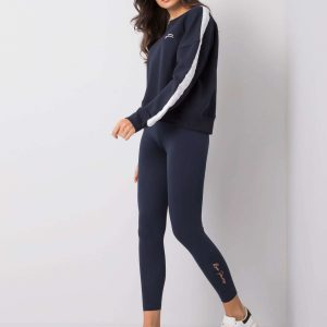 Angie RUE PARIS Navy Leggings