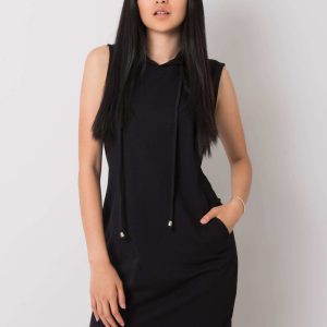 Molly RUE PARIS Black Hooded Dress