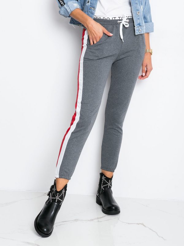 Grey-red Hidden pants