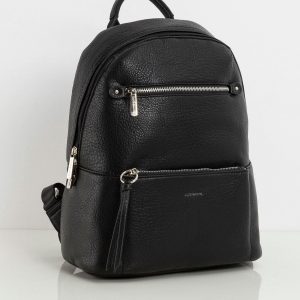 Black Women's Backpack with Pockets