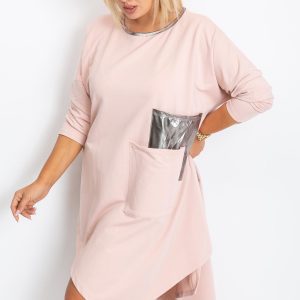 Dirty pink tunic plus size Magnify