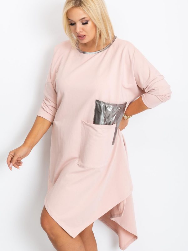 Dirty pink tunic plus size Magnify