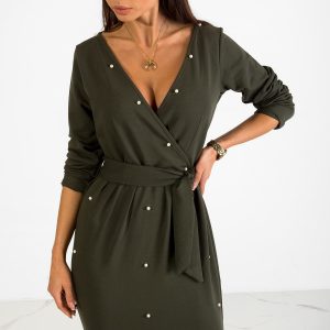 Khaki Pearl Dress