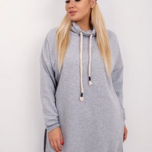 Grey tunic plus size Samantha