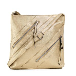 Gold eco leather handbag