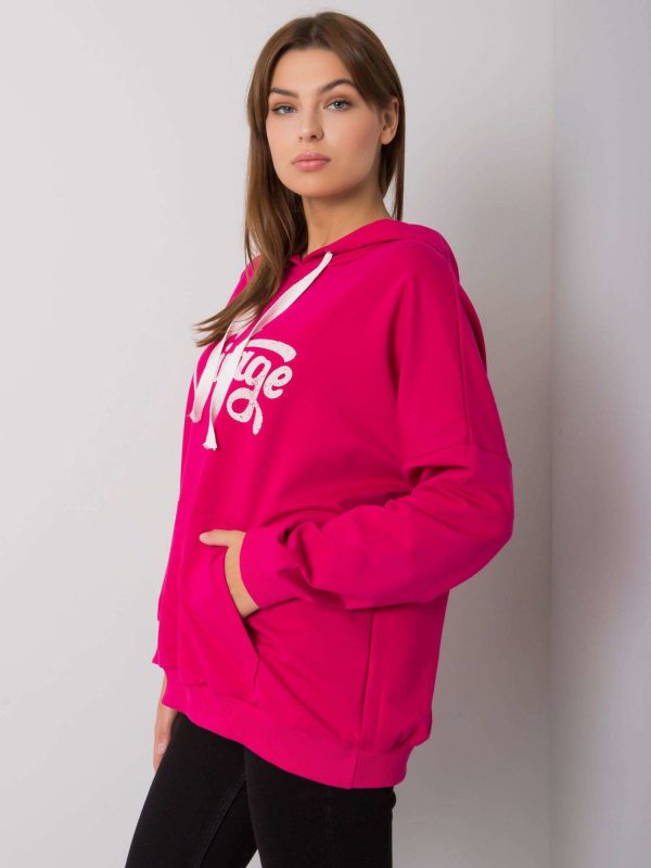 Anahita Fuchsia kangaroo sweatshirt