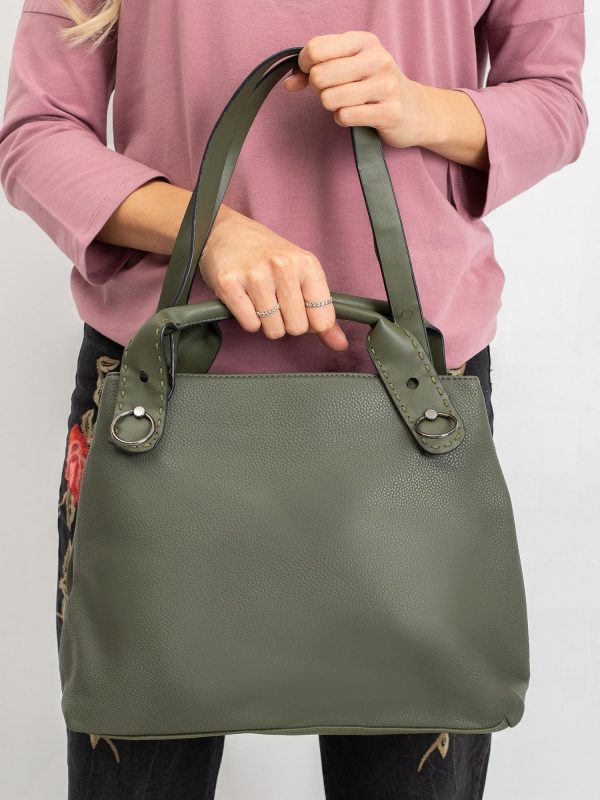 Khaki women's handbag city bag