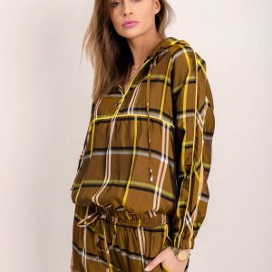 BSL Khaki Plaid Sweatshirt