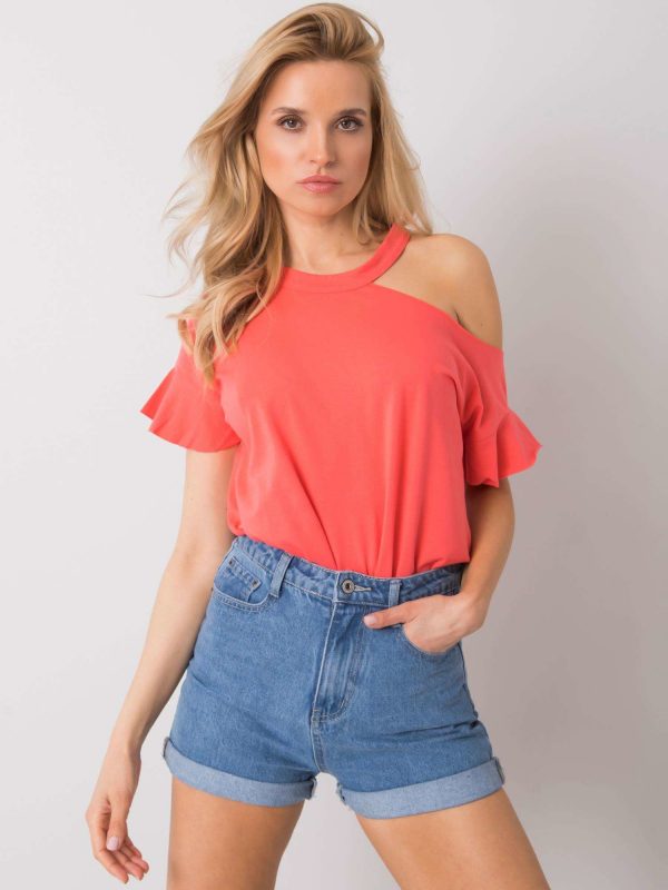 Rosalee Coral Blouse