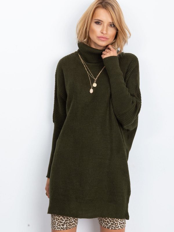 RUE PARIS Khaki Patience sweater