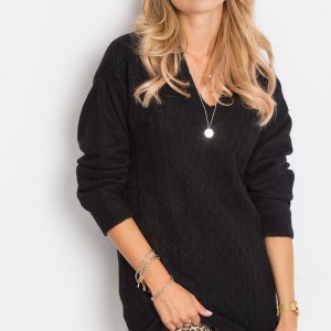 RUE PARIS Black Sweater Chill