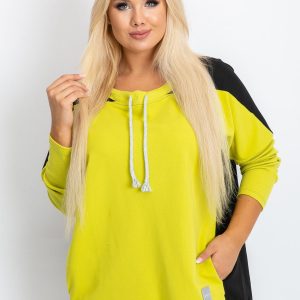 Elliot lime plus size sweatshirt