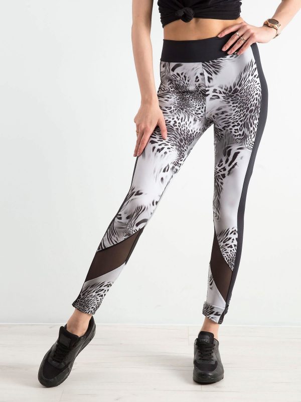 BY O LA LA Grey leggings