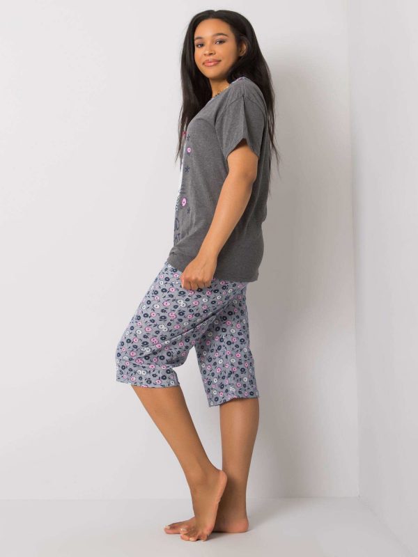 Plus Size Graphite Pyjamas