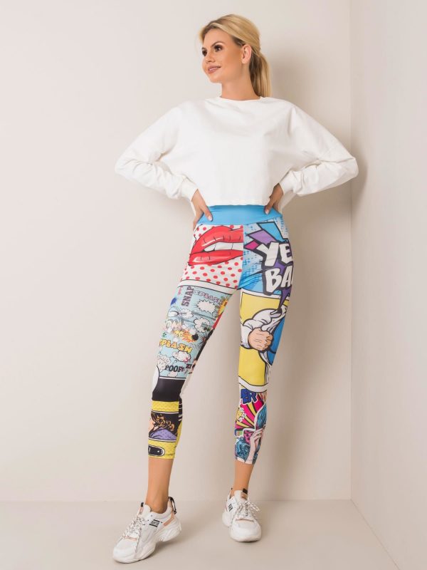 Colorful Comic RUE PARIS leggings