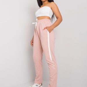 Abelia Print Dirty Pink Plus Size Sweatpants