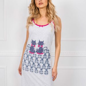 Grey Cotton Nightgown