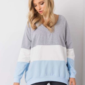 Grey-blue sweatshirt Lotta RUE PARIS