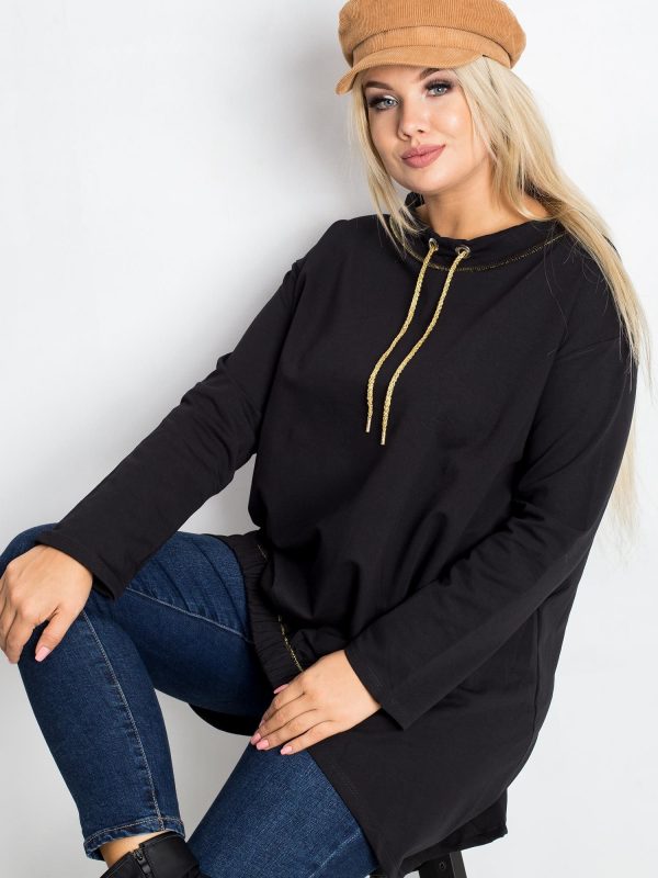 Shannie's black plus size tunic