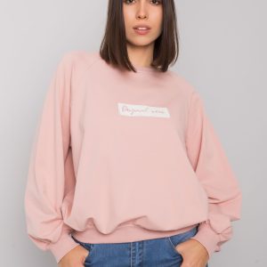 Hariette Dirty Pink Plus Size Hooded Sweatshirt