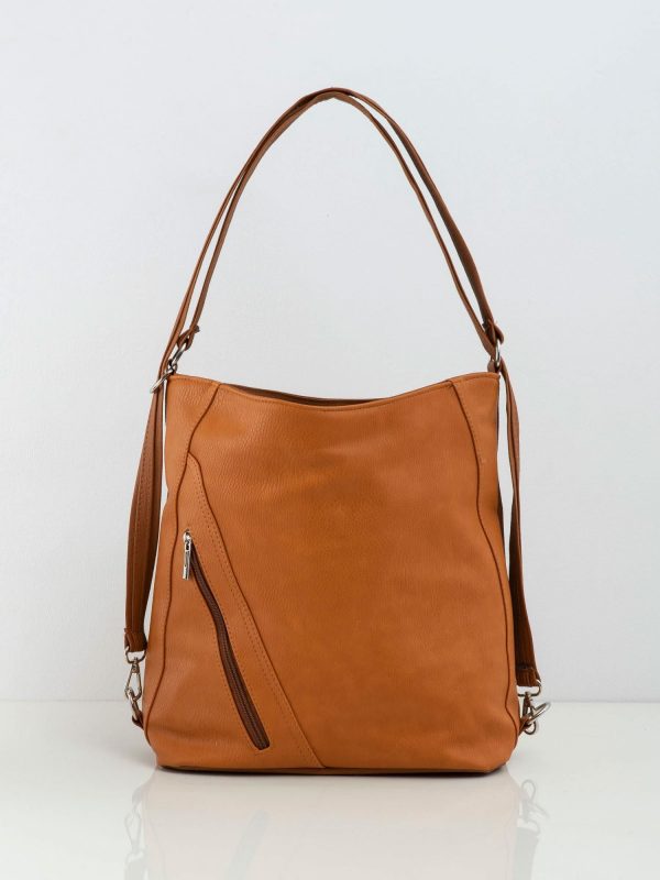 Camel bag made of eco leather