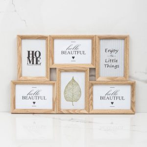 Beige photo frame set