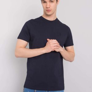 Navy blue t-shirt for men basic Kenneth LIWALI