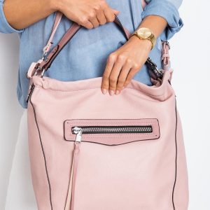 City bag made of eco-leather pink