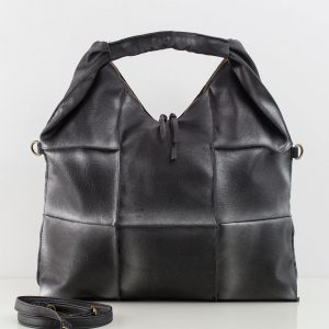 Black & Silver Extra Large Handbag