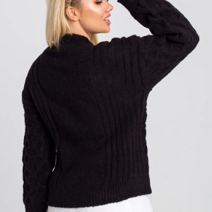 Maya black plus size sweater