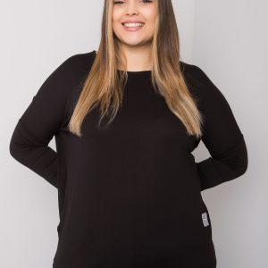 Black plus size blouse Paloma