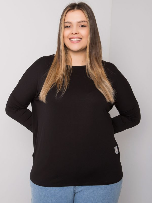 Black plus size blouse Paloma