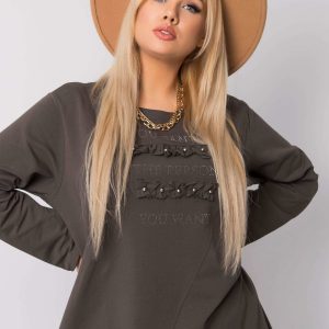 Dark khaki tunic Sancha