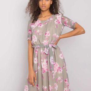 Audette Green Floral Dress