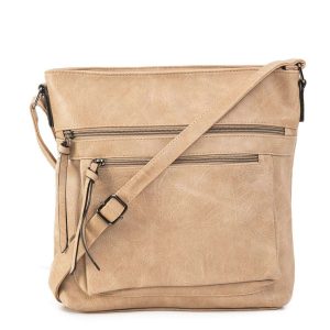 Beige handbag with strap