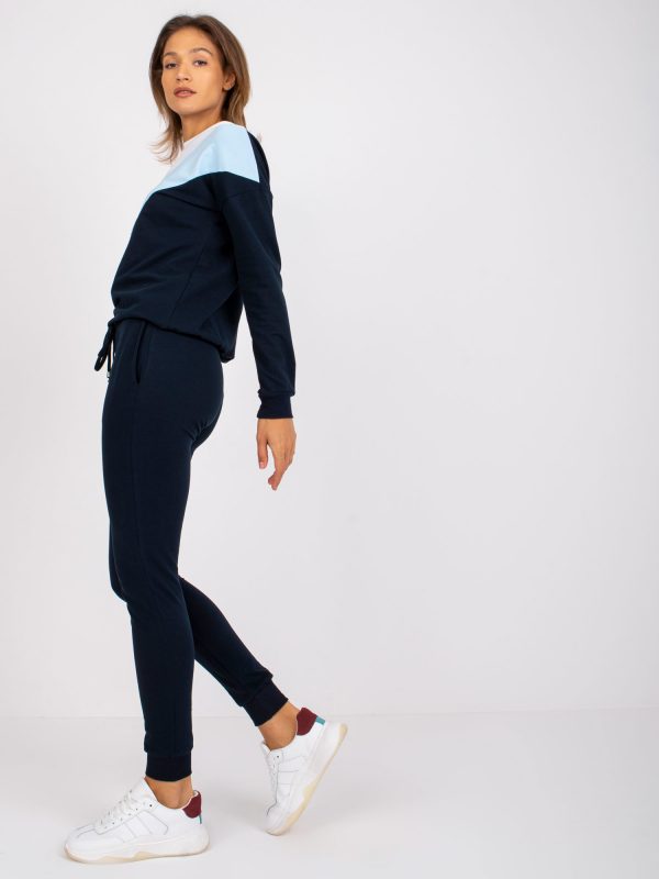 Blue-navy sweatsuit set with Hilda pants