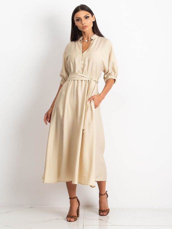 RUE PARIS Beige dress June